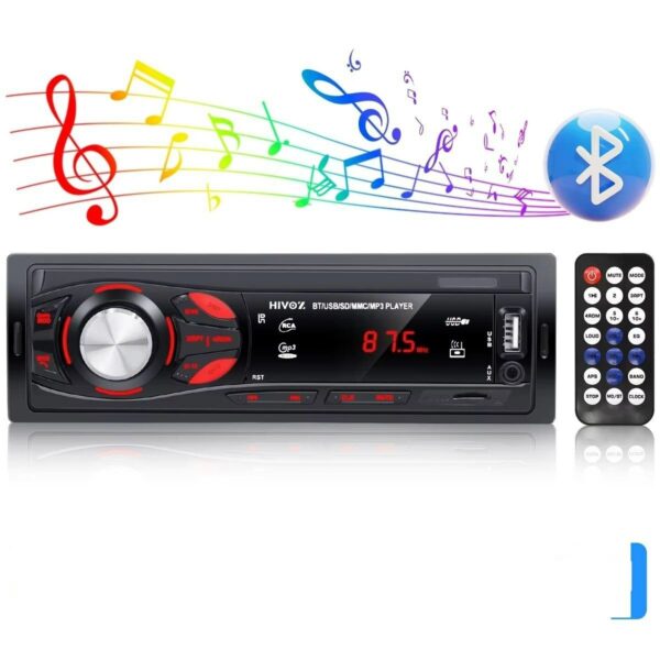 Bluetooth Car Stereo Car Audio FM Radio, MP3 Player USB Hands Free Calling with Wireless Remote Control