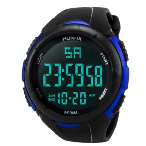 Digital Luxury Mens Watch Simple Style Luminous Date Electronic Watch Sport Male Waterproof Pvc Strap Business Watches Relojes