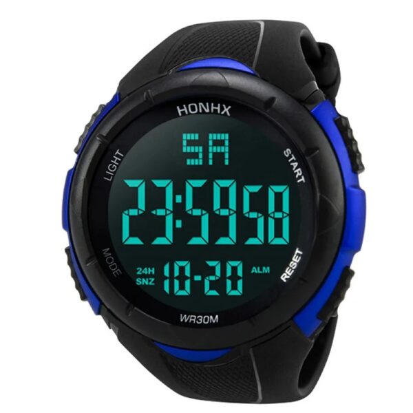 Digital Luxury Mens Watch Simple Style Luminous Date Electronic Watch Sport Male Waterproof Pvc Strap Business Watches Relojes