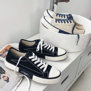 Trendy Men's Canvas Shoes Flat Vulcanized Shoes Men Spring Summer Comfortable Casual Sports Tennis Shoes Fashion Walking