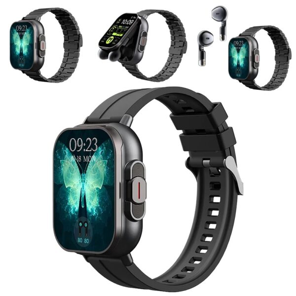 Smart Watch  Headset Bluetooth Talk Heart Rate Blood Pressure Health Monitoring Headphones Play Music