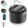 LED Camping Lantern Rechargeable Camping Tent Light with Fan, Light Modes, Spray Function, Mini Light with Magnetic