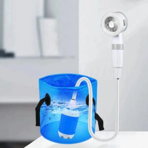 Portable Shower for Camping Rechargeable Battery Electric Shower Pump Outdoor Camp Shower for Hiking Traveling