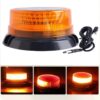 Solar Magnetic Beacon Lights Strobe Light Amber Warning Lights Safety Light for Trucks Vehicles Emergency Flashing Beacon