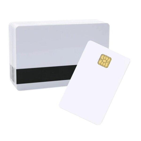 Magnetic Stripe credit card size blank Contact Smart PVC Card