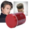Professional Long-Lasting Fluffy Hair Finalize Pomade Wax Styling Tools Men Cream Salon Hair Finishing Gel Cream