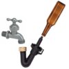 Single Blast Bottle Washer Homebrew Beer & Wine Cleaning Equipment Rinser With Kitchen Faucet Adapte