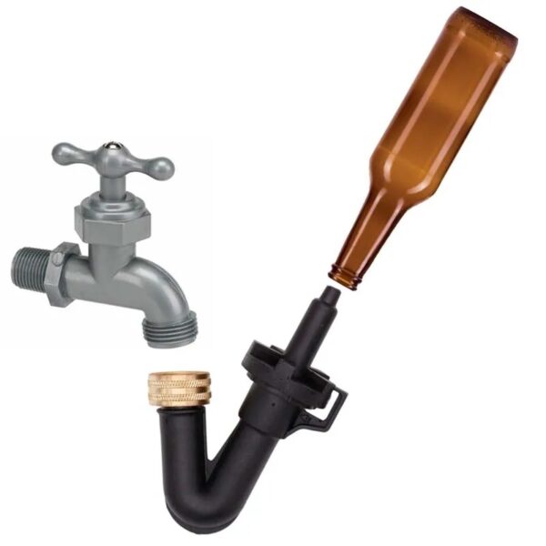 Single Blast Bottle Washer Homebrew Beer & Wine Cleaning Equipment Rinser With Kitchen Faucet Adapte