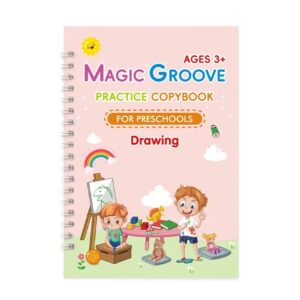 Magical English Groove Practice Copy Book for Children's Notebook Learning Number Letters Calligraphy Writing Exercise Book