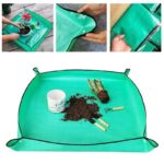 Gardening Planting Mat PE Plant Repotting Mat, Foldable Waterproof Gardening Potting Pad Flower Pots Transplanting Mats