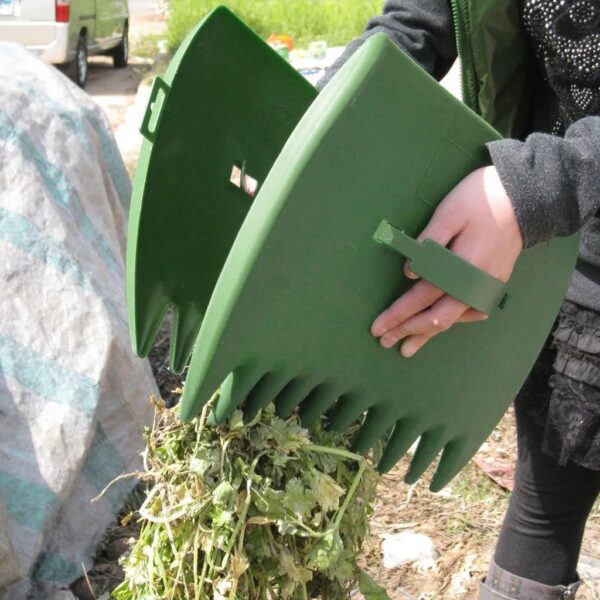 1 Pair Leaf Hand Rakes Rubbish Pick Up Claws For Yard Garden Cleaning Collector Waste Rubbish Grabbers Garden Yard