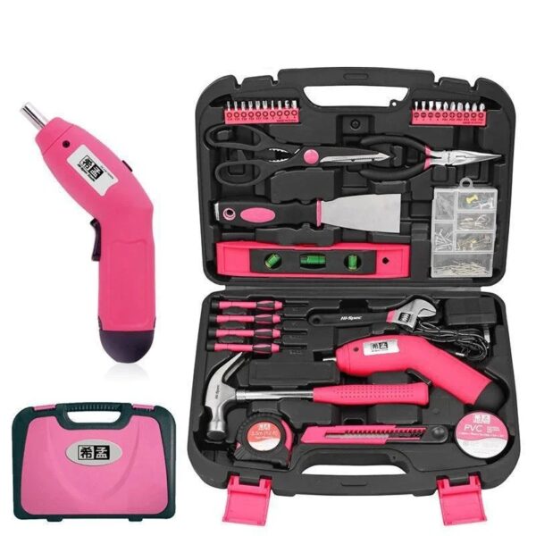 Apollo Precision Tools  Household Tool Set including Cordless Screwdriver
