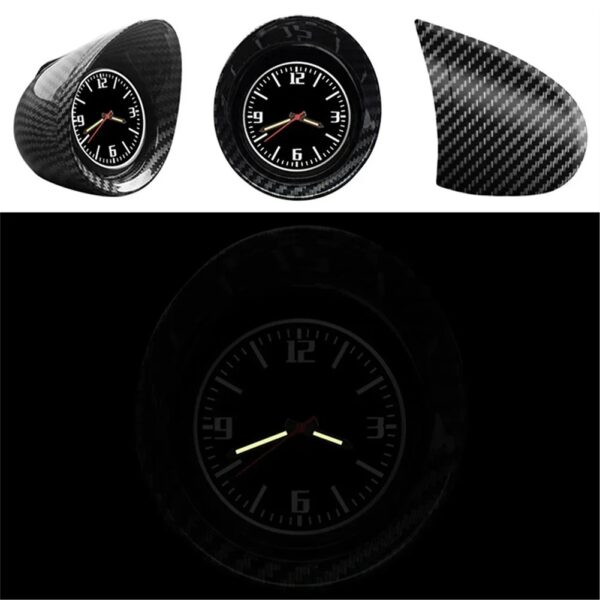 Car Interior Dashboard Ornament Clock SUV Car Console Car Watch Electronic Backlight Decor Accessories High-Precision Mini Clock