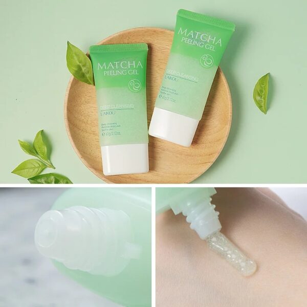 Matcha Face Scrub Peeling Gel Deep Cleansing Remove Dead Skin Exfoliator Acne Removal