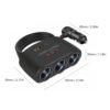 Car Charger Socket Cigarette Lighter Splitter Dual USB PD Car Power Conversion Plug Fast Charge Adapter For Phone