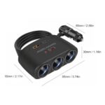 Car Charger Socket Cigarette Lighter Splitter Dual USB PD Car Power Conversion Plug Fast Charge Adapter For Phone