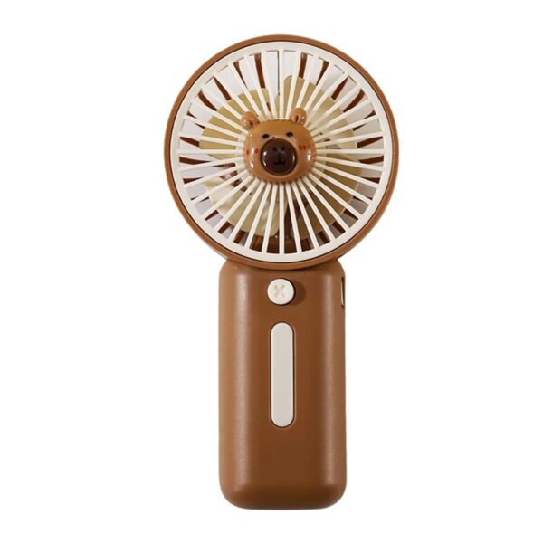 Portable Mini Fan Cartoon Capibara Handheld Fan USB Charging 3 Speed Wind Speed Summer Cooling With Stand Fan Gift
