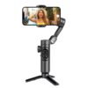 Handheld Gimbal Stabilizer for Smartphone with Fill Light  Android Face Tracking