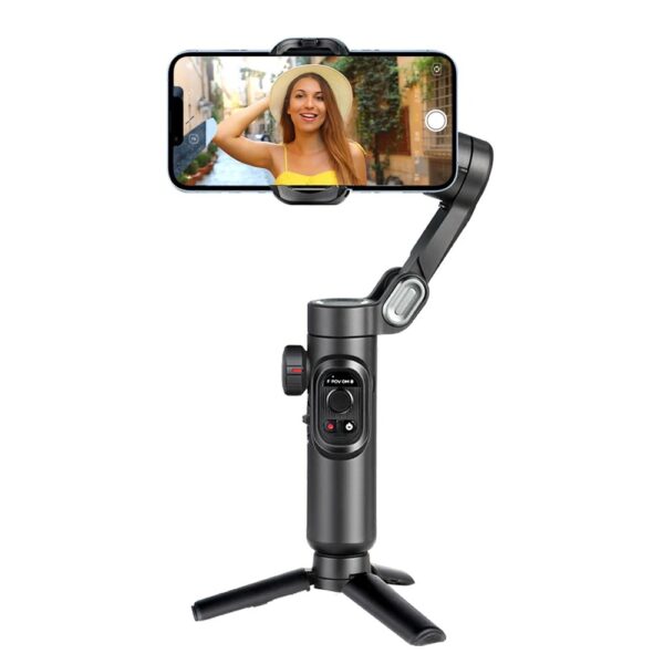Handheld Gimbal Stabilizer for Smartphone with Fill Light  Android Face Tracking