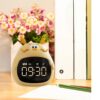 Digital Alarm Clock Rechargeable Table Clock Home Decor Silent Countdown Timer with Snooze for Bedside Students Adults Kids