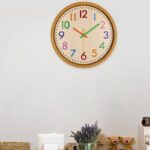 Silent Non-Ticking Quartz Kid Wall Clock Home Office Decorative Indoor