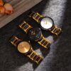 Men Luxury Watches New Arrived Cool Black Gold Quartz Steel Wristwatch Exquisite  Fashion Clock