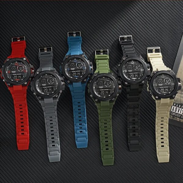 Men Waterproof Sports Watches Multifunction Electronic Watches Anti Drop and Shock-absorbing Wristwatches