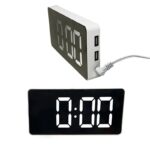 Clock Sleek Stylish Functional Modern Versatile Large Led Clock For Home Decor Wall-mounted Clock With Adapter Led Display Large