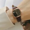 Ladies Casual Bracelet Watches Women's Simple Vintage Watches for Women Dial Wristwatch Leather Strap Wrist Watch