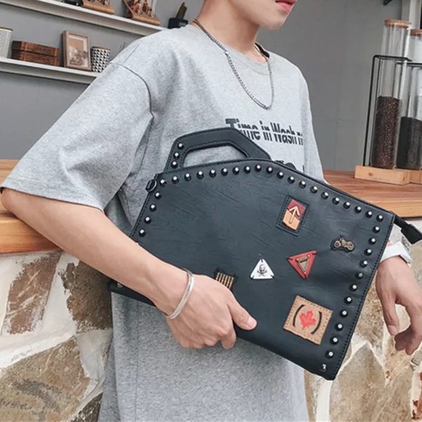 Men's Clutch Bag Luxury Design Clutches Bag Men Shoulder Bag PU Leather Handbag Crossbody Bag Clutch