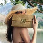Handbag, Mobile Wallet, Summer Beach Bohemian Style Handbag, Woven Wallet, Essential for Girls on Vacation