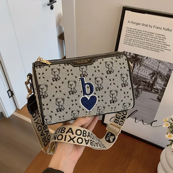 Summer Women's Bag Love Letter Bear Pillow Bags Casual Fashion Versatile Single Shoulder Bags Crossbody Bag