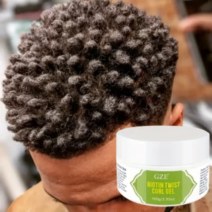 Biotin Twist Curl Gel Hair Growth - Hydrating Styling Gel with Biotin for Stronger, Healthier Hair - Defines Curls