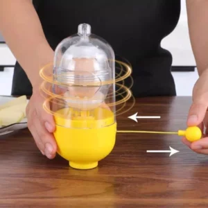 Kitchen Gadgets Plastic Egg Spinner Detachable Washable Egg Homogenizer Portable Manual Egg Yolk Mixer Home