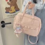 Miyagawa Causal Commuting Shoulder Bags Women's Spring Summer New Fashion Hand-held Pillow Bag Stylish Backpack