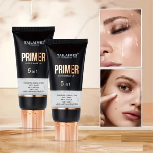 Waterproof Base Transparent Gel Makeup Primer - Full Coverage Matte Foundation With Color Retention, Natural Avocado And Rose