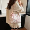 Leisure Large Capacity Summer Shoulder Bag Butterfly College Student Commuter Tote Bag Trendy and Fashionable