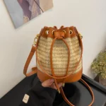 Hand-woven Bucket Bag, Environmentally Friendly Material, Feel Good, Comfortable, Casual Fashion, Very Suitable For The Seaside