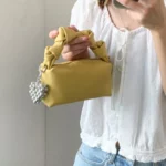 Summer Soft Leather Pillow Bag Women's Crossbody Bag Versatile Luxury Light weight Casual Pure Color Handbag