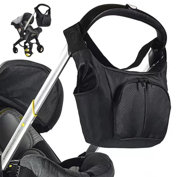 Storage Bag For Doona Stroller Accessories Portable Diaper Bag Compatible With Stroller Black Waterproof Storage Bag