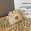 Women Straw Bag Handbag Knit Summer Beach Woman Shoulder Messenger Khaki Beige Bags Fashion Creative