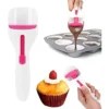 Cake Batter Spoon Spatula Silicone Paper Cups with Measuring FunctionKitchen Gadgets for Dripless Baking and Cleaning Counters