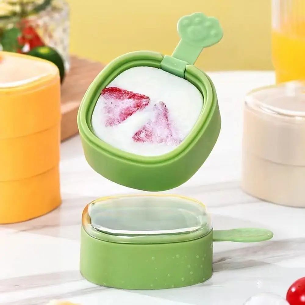 Food Grade Portable Summer Ice Cream Mold With Cover Homemade Popsicle Mold Quick Frozen DIY Ice-Pop Making Mould