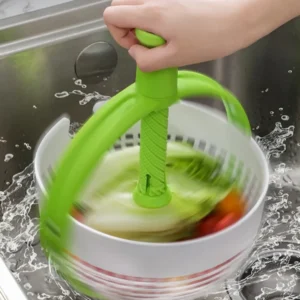 Vegetable Cleaning Rotating Drain Basket For Vegetables And Fruits Cleaning, Dehydration Household Kitchen Gadgets