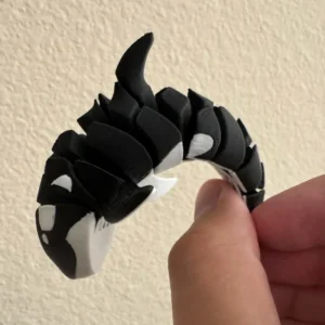 Removable Killer Whale Model Ornaments 3D Printed Black and White Killer Whale Models Creative Desktop