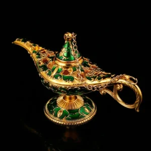 Genie Magic Lamp Aladdin European Ornament Vintage Home Russian Ing Lamp Metal Decoration Crafts Home Decora