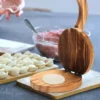 Wooden Dough Presser Manual Chapati & Dumpling Press Tool Kitchen Tool for Chapati & Wrappers