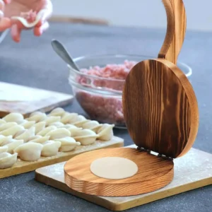 Wooden Dough Presser Manual Chapati & Dumpling Press Tool Kitchen Tool for Chapati & Wrappers