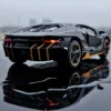 Lamborghini Diecast Model Car Pull Back Alloy Toy with Light & Sound for Kids Pull Back Action with Music & LED Lights 1