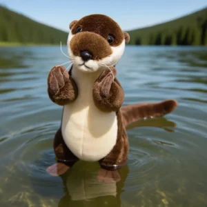 Creative Otter Plush Toy Lifelike Stuffed Animal in Multiple Cute Poses Adorable Funny Animal Companion